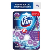 Viên treo bồn cầu Vim lavender 55g