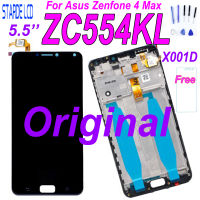 Asal 5.5 สำหรับ Zenfone 4 Max ZC554KL LCD Skrin เซนต์ ZC554KL Penggantian ZenFone 4 Max X001D