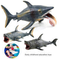 Megalodon ของเล่นฉลามขนาดใหญ่ความสามารถในการปฏิบัติป้องกันสนิมคอลเลกชันที่ดีที่สุดสัตว์ทะเลที่สมจริงหุ่นฉลามขาวสำหรับตกแต่ง