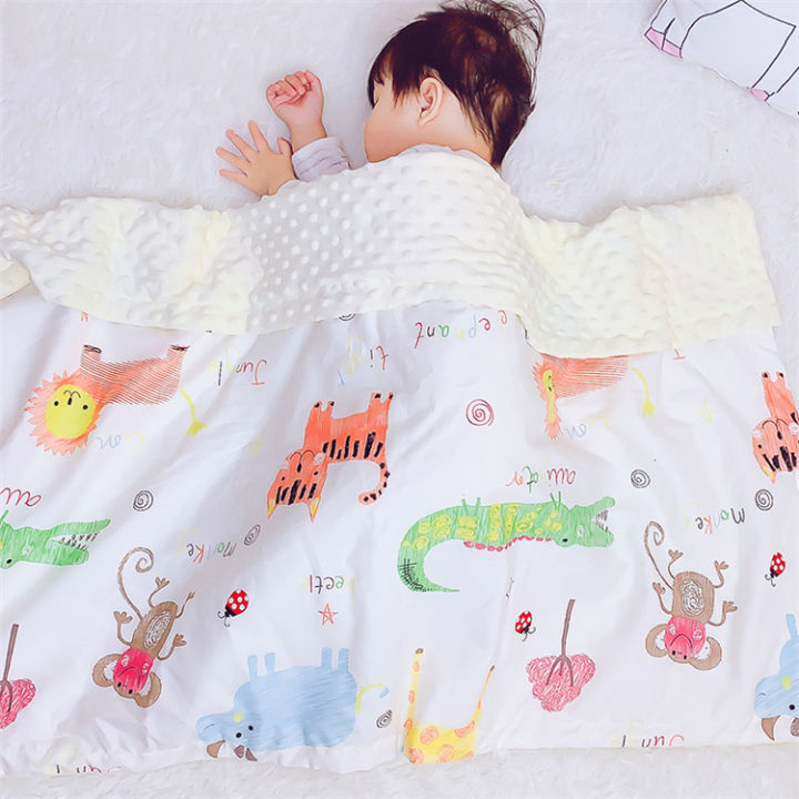 3d-dot-cotton-และ-coral-fleece-made-soft-baby-blanket-cartoon-kitten-kids-back-seat-cover-stroller-cover-blanket-newborn-quilt