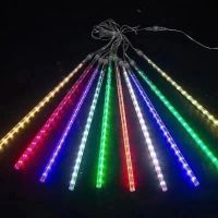 พร้อมส่ง led โคมไฟดาวตกโคมไฟฝนดาวตกพลังงานแสงอาทิตย์โคมไฟต้นไม้แขวนคริสต์มาสโคมไฟตกแต่งโคมไฟฝนดาวตกกลางแจ้ง