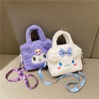 2023 women new plush small shoulder bag girl handbag female cute cartoon mobile phone bag Cross Body Shoulder Bags