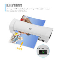 (Ready Stock)OSMILE SL200 Laminator Machine Hot and Cold Laminating Machine Two Rollers A4 Size for Document Photo Picture Credit Card Home School Office Electronics Supplies White , EU Plug