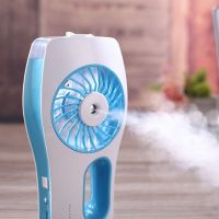 Limited Time Discounts 1PC High Quality Handheld USB Fan With Water Mist Spray Bottle Summer Travel Mini Cooling Fan For Home Office Outdoor 3 Colors