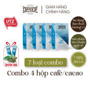 Combo Sale Thả Ga - 4 hộp cà phê hoà tan Coffee3F 10 gói hộp x 16g gói