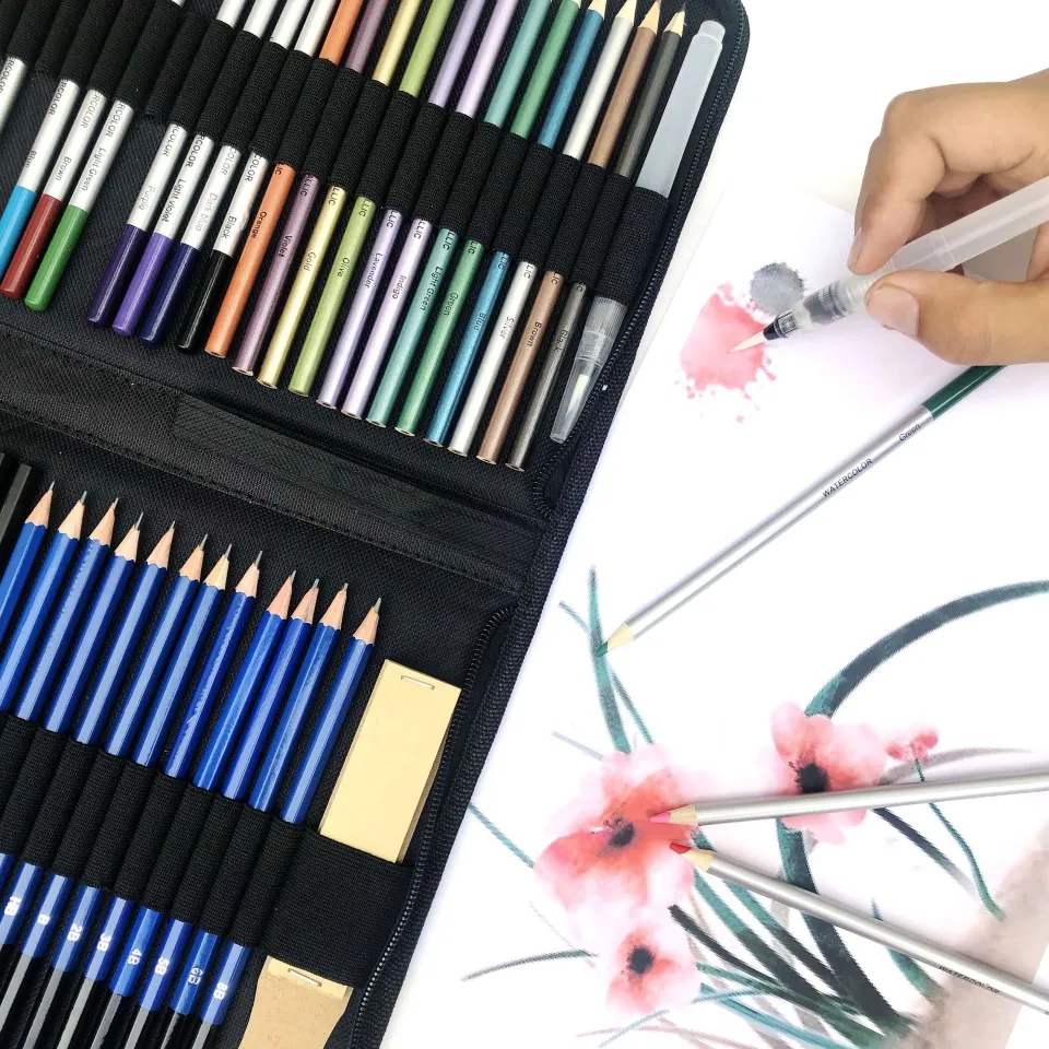 95/144PCS Color Pencil Sketch Pencils Set Drawing Pencil Set Art