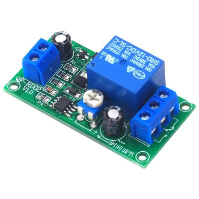 【✲High Quality✲】 EUOUO SHOP Ne555รีเลย์หน่วงเวลา Dc 12V Conduction Trigger Timing Delay Timer Switch รุ่นพัลส์ปรับเวลารีเลย์