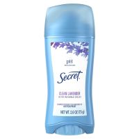 Secret PH Invisible Solid Antiperspirant and Deodorant กลิ่น Clean Lavender 73g. [สินค้าพร้อมส่ง ไม่ต้องพรีออเดอร์]
