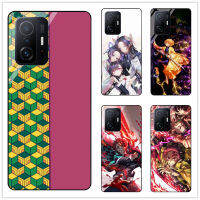 (กำหนดเอง) สำหรับ Xiaomi Mi 11T/11T Pro Anime Demon Slayer: Kimetsu No Yaiba กระจกเทมเปอร์กันกระแทก Hard Photo เคสโทรศัพท์กลับเคสโทรศัพท์ DIY ของขวัญ