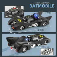 (ร้อน) ภาพยนตร์คลาสสิกรถ Batmobile ค้างคาวรถสปอร์ตล้อแม็กรุ่น D Iecasts และของเล่นโลหะรถคอลเลกชันแสงเสียงของเล่นสำหรับของขวัญเด็ก