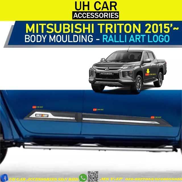 MITSUBISHI TRITON 20152023 SIDE DOORS CLADDING MOULDING TRIM GUARD