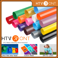 HTVRONT PU ไวนิลถ่ายโอนความร้อน HTV 30Cm X 1.5M DIY ม้วนสำหรับเสื้อยืดรีดบนรีดร้อนไวนิล-ตัดง่ายฟิล์ม Heatpress สำหรับเสื้อยืดกีฬาเสื้อผ้าและผ้า