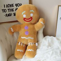 30-60cm Cartoon Cute Gingerbread Man Plush Toys Pendant Stuffed Baby Appease Doll Biscuits Man Pillow Reindeer for Kids Gift