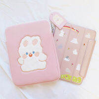 2021 New Korean Cute Pink Rabbit Laptop Bag 11 13 inch Samsung Mac Ins Tablet Case For Pro 9.7 10.5 10.8 Cartoon Japan Bags