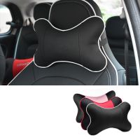 1PC Car Neck Rest Headrest Safety Pillow Memory Cotton Cushion Leather Seat Support Styling Accessories Universal