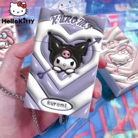 เคสพลาสติกลายอนิเมะ Cinnamoroll ลาย Sanrio Hello Kitty Kuromi บัตรน่ารักกล่องเก็บของของขวัญสำหรับเด็กผู้หญิงผู้ชายสุดสร้างสรรค์