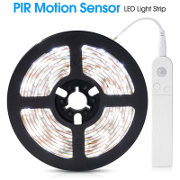 PIR Motion Sensor LED Strip Waterproof LED Lights Battery +USB Powered Childrens Night Light for Bedroom Wardrobe Kitchen Stair