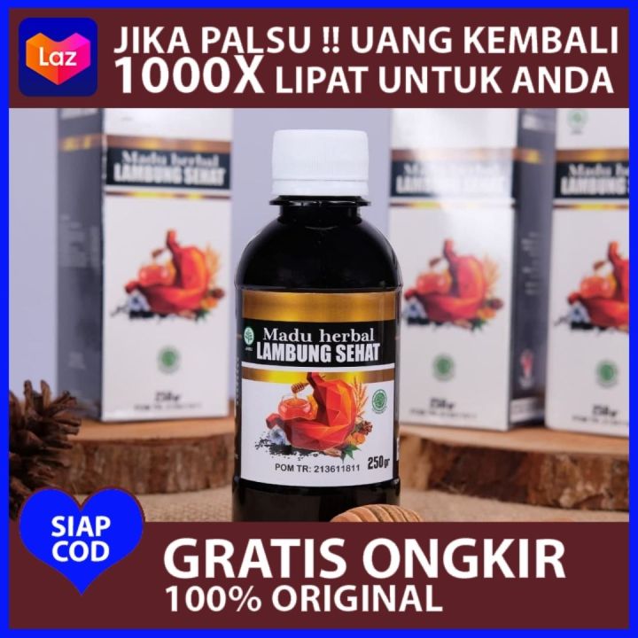 Madu Herbal Lambung Sehat 100 Original Tanpa Efek Samping Suplement Kesehatan Lambung Lazada 7470