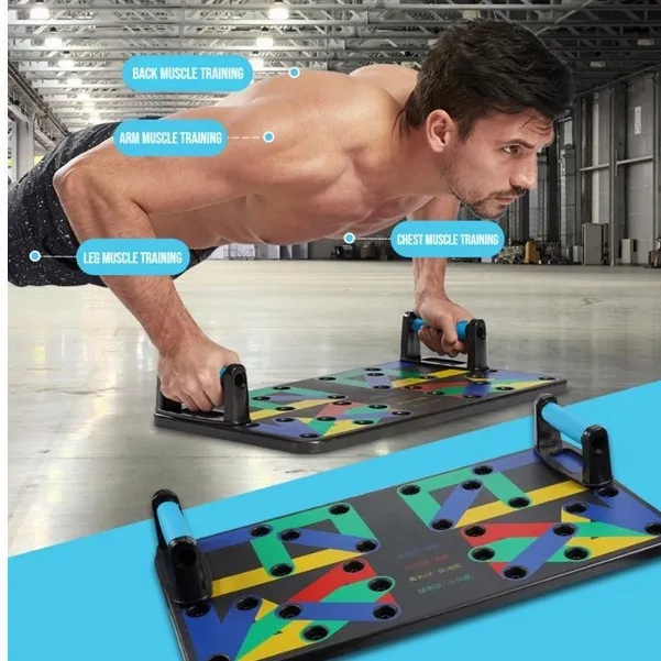 14 in 1 Multi Function Fold Push Up Board Stand Workout Home Gym Muscle