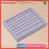 ผู้ถือจอแสดงผลเครื่องประดับกำมะหยี่ Ministar ออแกไนเซอร์จัดเก็บต่างหูสร้อยข้อมือสร้อยคอ