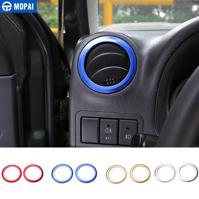MOPAI Interior Mouldings Car Air Conditioning Vent Outlet Decoration Cover Ring Stickers for Suzuki Jimny 2007 Up Accessories