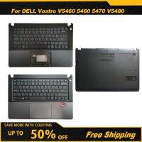 แป้นพิมพ์แล็ปท็อปสหรัฐอเมริกาใหม่สำหรับ DELL Vostro V5460 5460 5470 V5480แผงฝาปิดที่พักแขน/กรอบเคสด้านล่าง2023