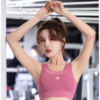 Adidase∮ Seamless Professional Sports Vest Women Fitness Yoga Running Beauty Back Outer Wear Crop Top