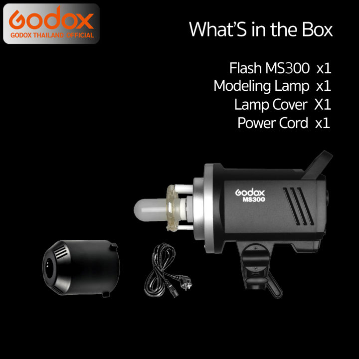 godox-flash-ms300-300w-5600k-bowen-mount-รับประกันศูนย์-godox-thailand-3ปี