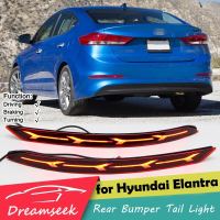 LEDสะท้อนหลังกันชนไฟท้ายสำหรับHyundai Elantra / Avante AD 2017 2018 2019 2020ไฟเบรคเลี้ยวสัญญาณเลนส์สีแดง