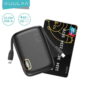 KUULAA Power Bank 10000mAh Portable Charging PowerBank 10000 mAh USB  PoverBank External Battery Charger For iPhone 15 14 Xaiomi