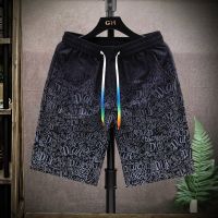 【Ready】? up ice silk flower mens outer summer quick-dryg th sectn ps y loose r