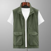CODAndrew Hearst new mens vest vest loose stand-up collar vest outdoor