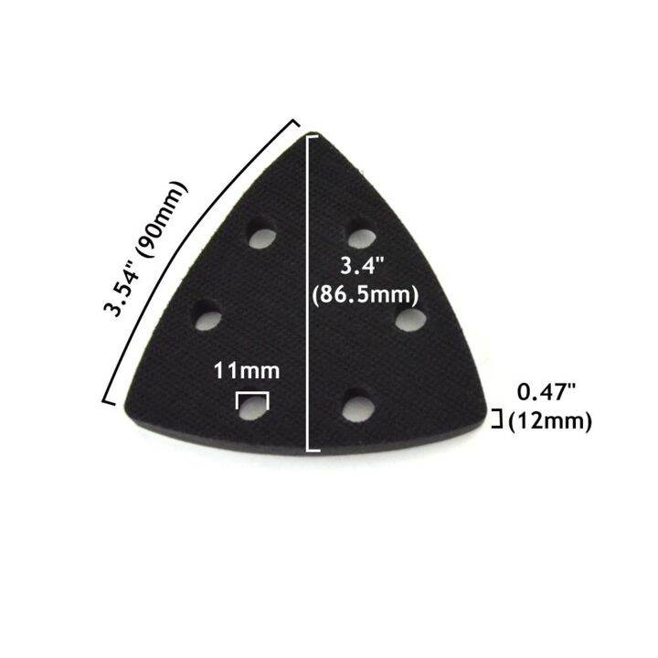 2pcs-90x90x90mm-6-hole-soft-sponge-hook-amp-loop-surface-protection-interface-pad-for-uneven-surface-polishing