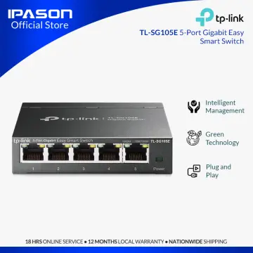 Switch Smart Easy 5 Puertos Gigabit - TP-LINK - TL-SG105E