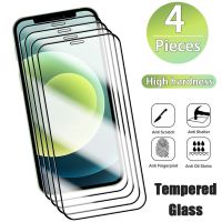 4PCS Protector for iPhone 14 13 12 Tempered Glass 7 8 6 6S X XR Xs 2020 【hot】 ！