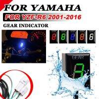 ♟สำหรับยามาฮ่า Yzf-R6ยามาฮ่า R6 2001 2002-2014 2015 2016 YZFR6 Yzf-R6s รถจักรยานยนต์อุปกรณ์พิเศษ1-6เกียร์ตัวบ่งชี้ในจอแสดงผลเมตร