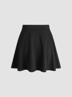 Cider Cider Kpop Solid High Waist Mini Skirt