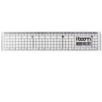 ไม้บรรทัด 16 cm iboom IB2001 ใสแข็ง หนา 2 มม. กริดเล็ก (8 อัน)