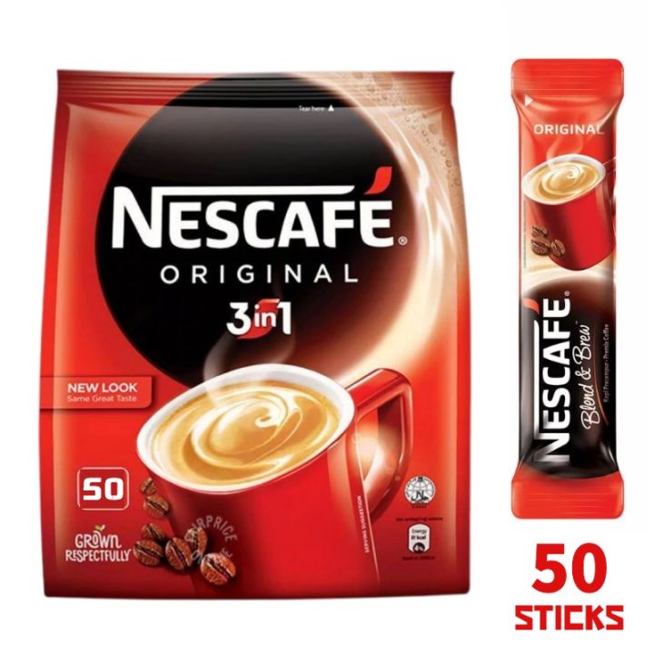 NESCAFE 3IN1 Singapore imported Nescafe three-in-one coffee 50 packs ...