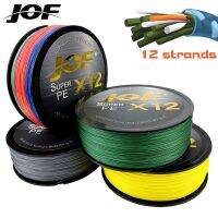 [HOT LIAXLLWISAAZH 534] JOF Multifilament Fine Line X12สายตกปลาถัก Super Strong 500M 300M 100M เสริม25lb 92lb เหยื่อหล่อ