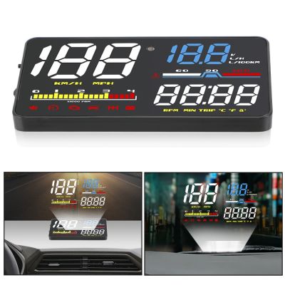 HUD Display Speedometer Car Head Up Display OBD2 Diagnostic Tool Digital Security Alarm Windshield Screen Projector