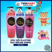 [550ml] Dầu gội chăm sóc và nuôi dưỡng tóc Elastine Silk Repair Baby Powder - Perfect Shining - Cherry Blossom 550ml sản xuất tại Hàn Quốc