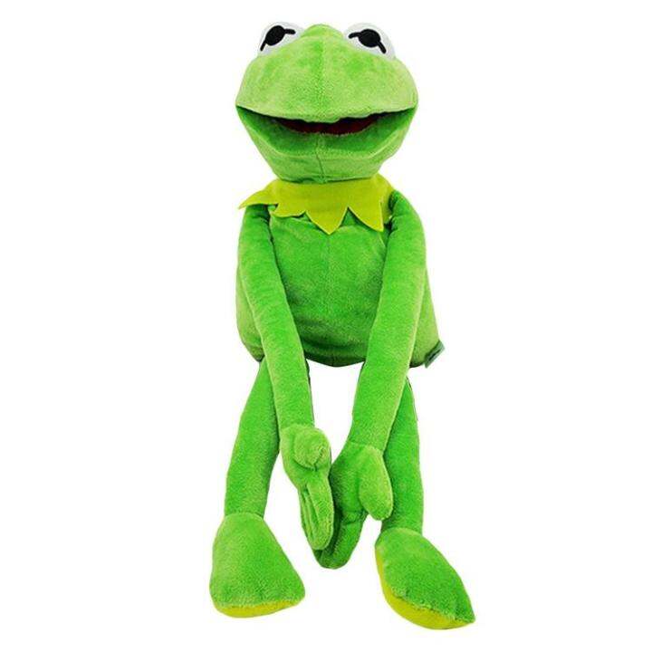 Funny Frog Plush Doll Hand Puppet Kermit Schoolbag Frog Animal Plush
