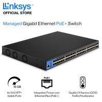 Linksys สวิทซ์ รุ่น LGS352MPC Managed Gigabit Switch แบบปรับตั้งค่าได้ขนาด 48 พอร์ตรองรับ PoE+ 740W, 10G SFP+ Uplinks x4 รับประกัน 5ปี