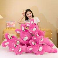 【CW】50cm Rose Red Strawberry Rabbit Plush Toys Soft Stuffed Pillow Sleeping Cushion Plush Dolls For Gift