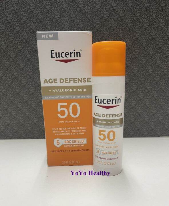 ยูเซอรีนโลชั่นกันแดดสำหรับผิวหน้า เหมาะสำหรับผิวมีริ้วรอย Eucerin, Age