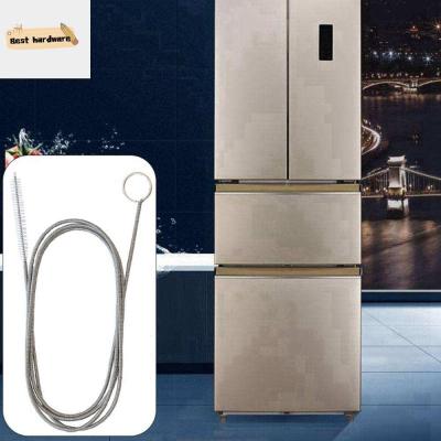 DJRGS 1/1.6เมตรตู้เย็นแปรงทำความสะอาดแบบเกลียวด้ามยาวยืดหยุ่นท่อขุดลอกอุปกรณ์ภายในบ้านแกะบล็อกได้อย่างรวดเร็ว