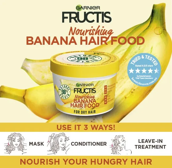 Garnier Fructis Hair Food Nourishing Banana for Dry Hair, 390mL | Lazada PH