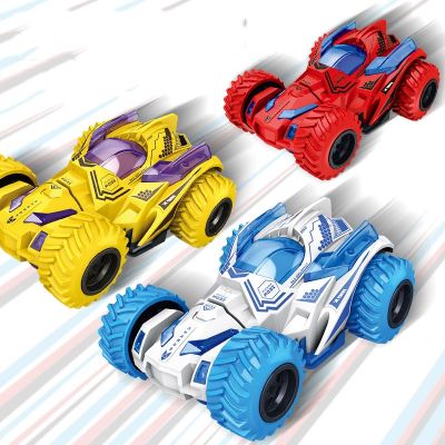 Four-wheel Double-sided Drive Inertial Toy Car Stunt Collision Rotate Twisting Off-road Vehicle Kids Toys Model Cars for Gift