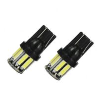 LED แบบ SMD T10 10-7020ของแท้ W5W 194 168 2825 12V ลิ่มเปลี่ยนหลอดไฟสีขาว T10ถอยหลังสำหรับไฟติดรถยนต์แผงหน้าปัดท้ายรถ